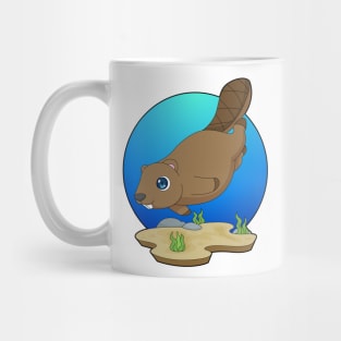 Beaver Diver Diving Mug